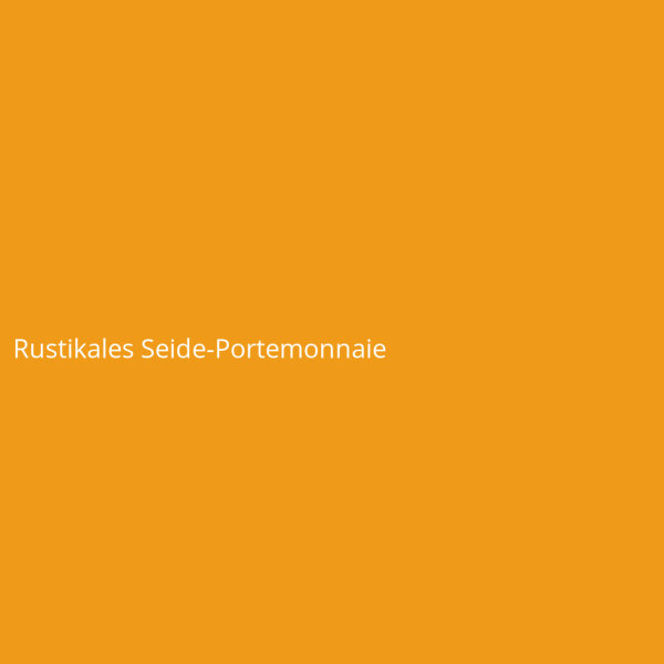 Rustikales Seide-Portemonnaie