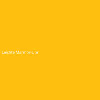 Leichte Marmor-Uhr