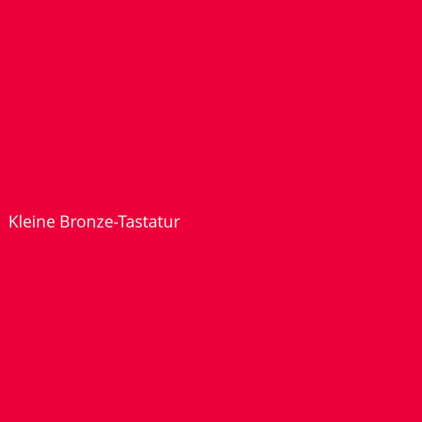 Kleine Bronze-Tastatur