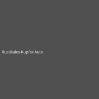 Rustikales Kupfer-Auto