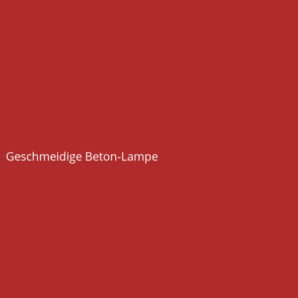 Geschmeidige Beton-Lampe