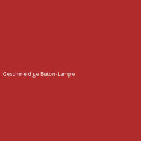 Geschmeidige Beton-Lampe