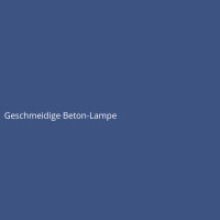 Geschmeidige Beton-Lampe
