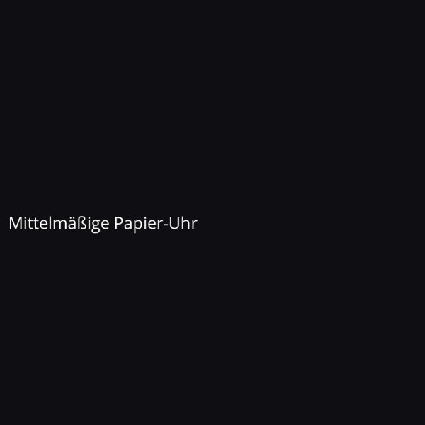 Mittelm&auml;&szlig;ige Papier-Uhr