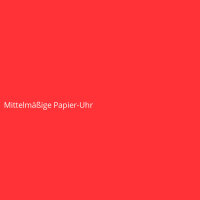 Mittelmäßige Papier-Uhr