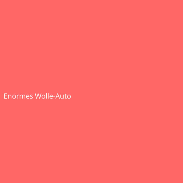 Enormes Wolle-Auto